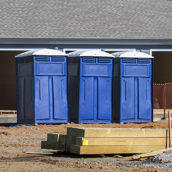 is there a specific order in which to place multiple portable toilets in Marina California